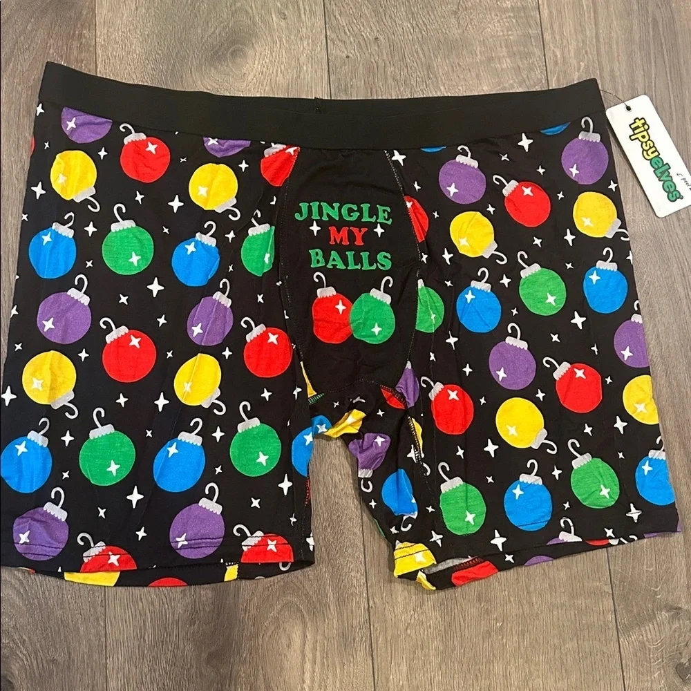 Tipsy Elves Jingle My Balls Bulb boxers & socks gift set